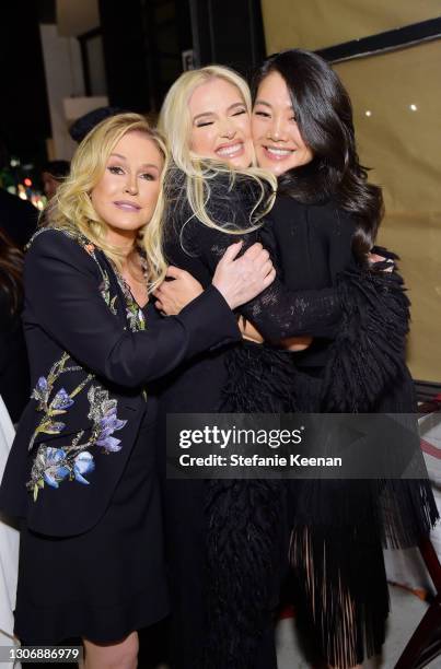 Kathy Hilton, Erika Jayne and Crystal Kung Minkoff attend Kathy Hilton's Birthday hosted by Christine Chiu, Tina Craig, and Cade Hudson at Mr Chow on...