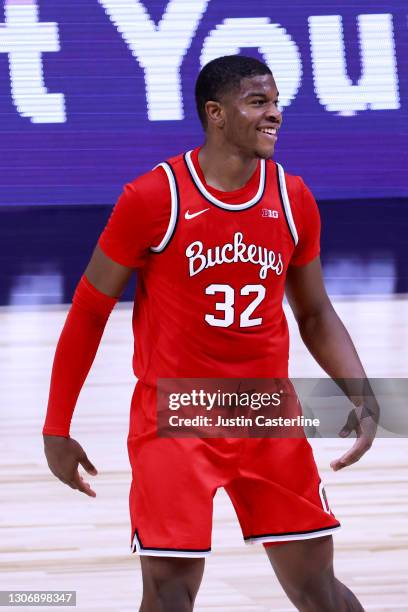 Liddell of the Ohio State Buckeyes on the court in the game against the Michigan Wolverines during the first half of the Big Ten men's basketball...