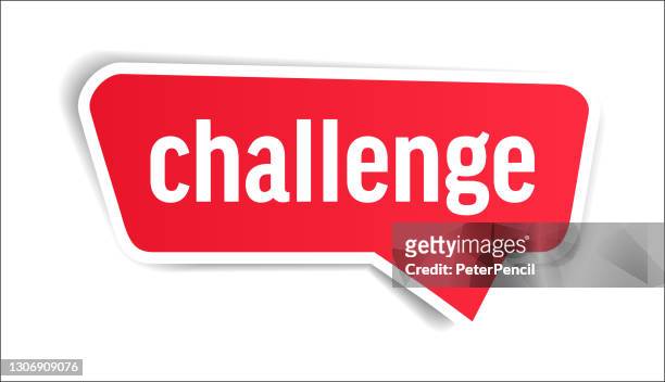 チャレンジ - 吹き出し、バナー、紙、ラベルテンプレート。ベクトルストックの図 - challenge点のイラスト素材／クリップアート素材／マンガ素材／アイコン素材