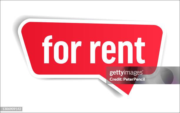 stockillustraties, clipart, cartoons en iconen met te huur - speech bubble, banner, papier, label template. vector stock illustratie - huren