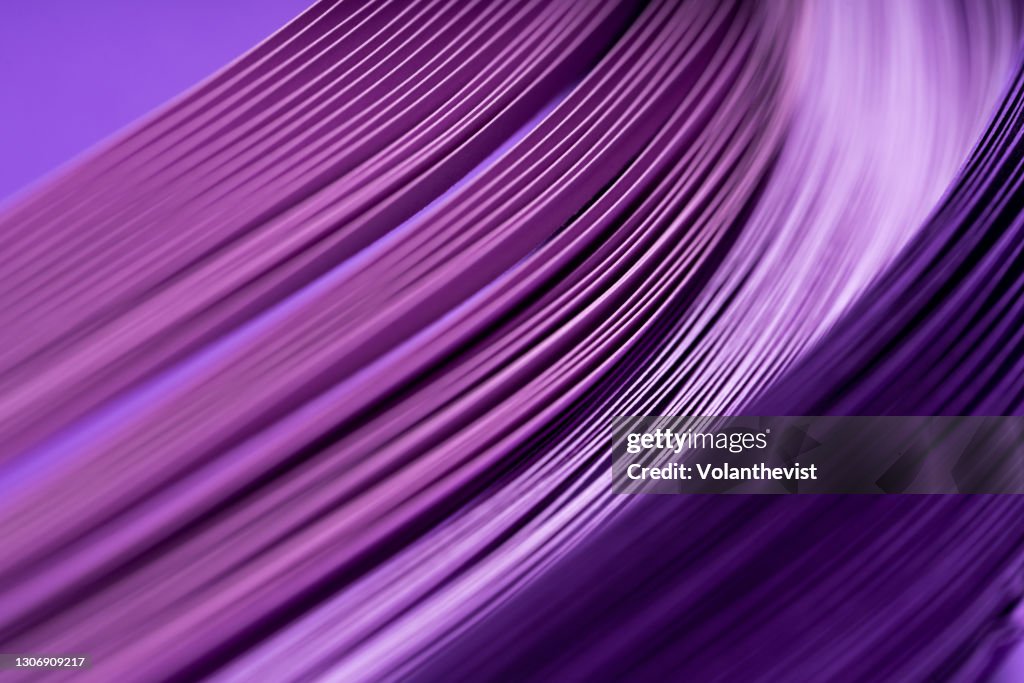 Purple abstract background made with paper quilling