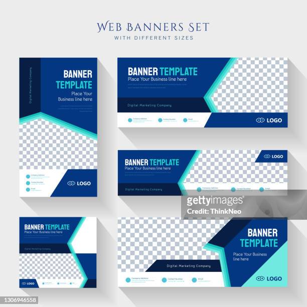 sale banner for web and social media template - collection stock illustrations