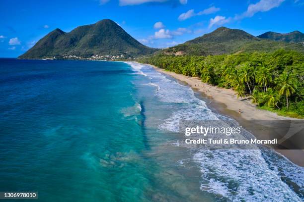 france, martinique, le diamant, the beach - isla martinica fotografías e imágenes de stock