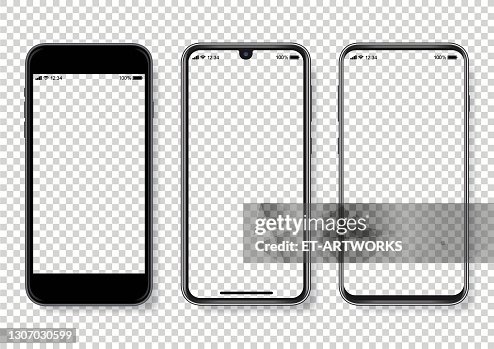Illustrazione vettoriale realistica dello smartphone Illustrazione vettoriale realistica dello smartphone