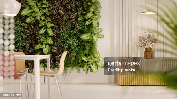 green home detail - living_walls stock pictures, royalty-free photos & images
