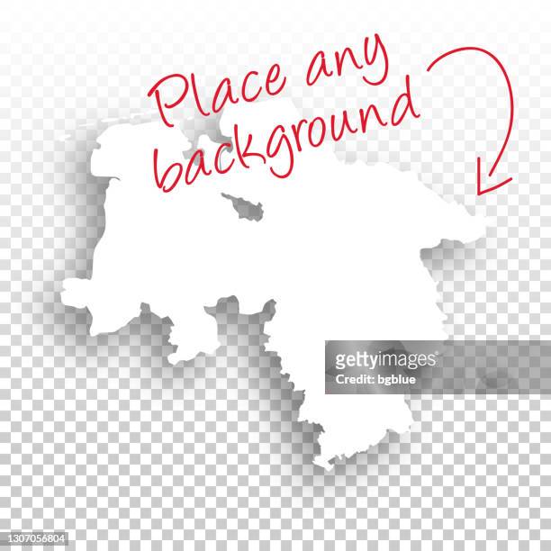 lower saxony map for design - blank background - lower saxony stock illustrations