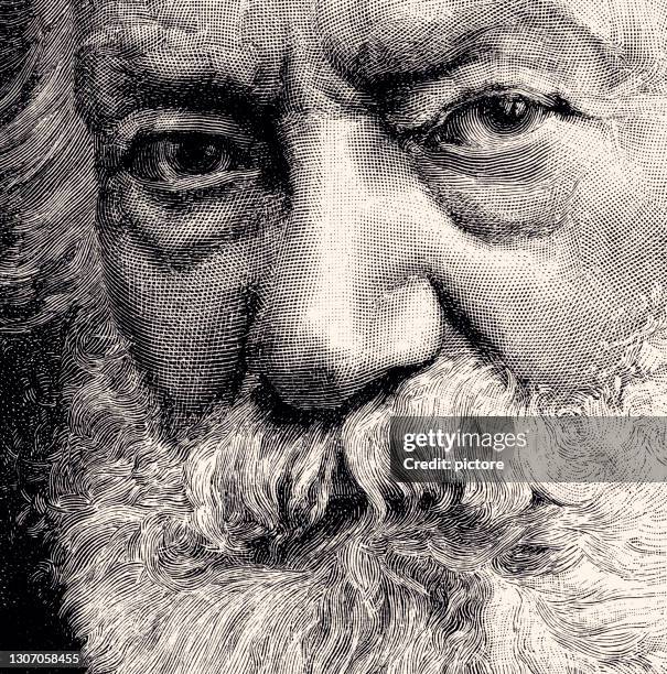 stockillustraties, clipart, cartoons en iconen met victor hugo (xxxl) - victor hugo