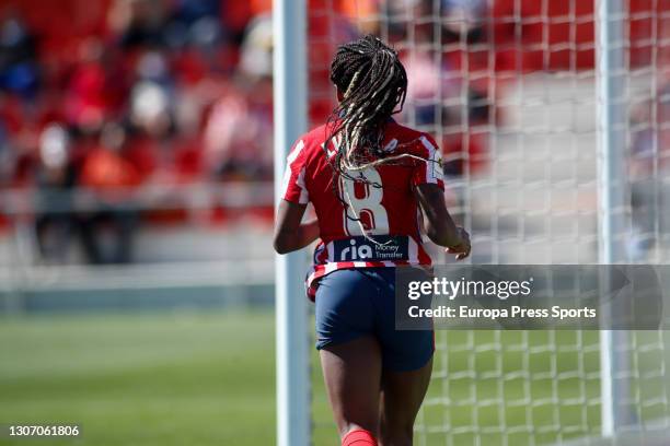 Ludmila Da Silva of Atletico de Madrid in action during the spanish women league, Primera Iberdrola, football match played beteen Atletico de Madrid...