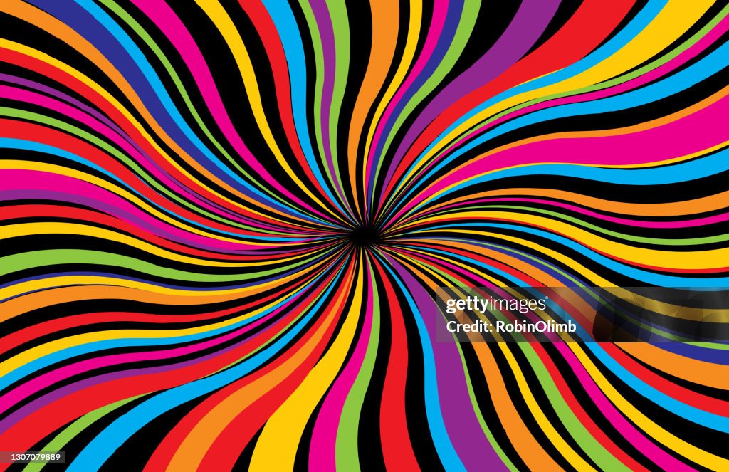 Lebendiger psychedelischer Hintergrund