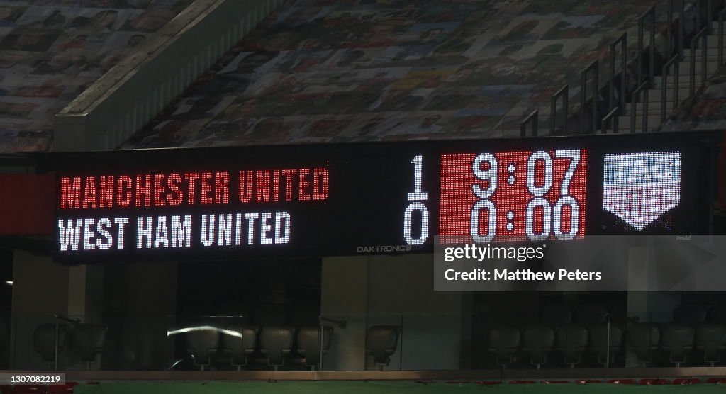 Manchester United v West Ham United - Premier League