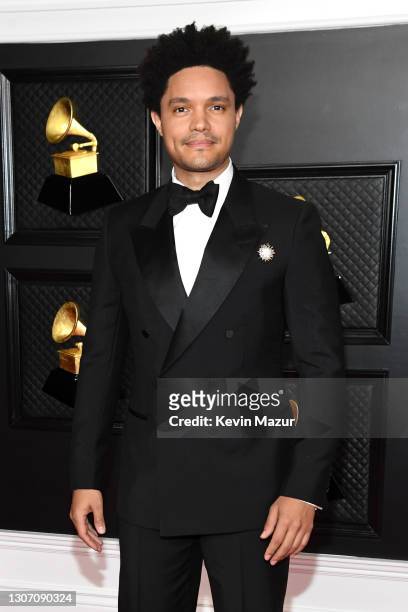 Trevor Noah attends the 63rd Annual GRAMMY Awards at Los Angeles Convention Center on March 14, 2021 in Los Angeles, California.