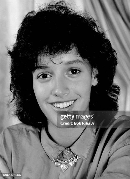 Jennifer Beals during photo assignment at Chateau Marmont Hotel, July 2, 1985 in Los Angeles, California.