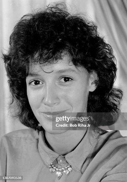 Jennifer Beals during photo assignment at Chateau Marmont Hotel, July 2, 1985 in Los Angeles, California.