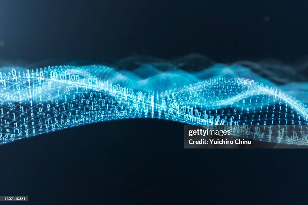 Binary data wave