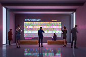 NFT CryptoArt display in art gallery