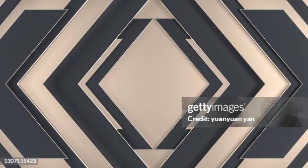 3d rendering abstract background - gold and black background stock pictures, royalty-free photos & images