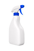 disinfectant spray on white background. Isolated 3d illustration