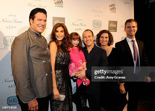 Celebrity Chef Mark Kearney, Teri Hatcher, Sophia Rothman, Joel Rothman, Laura Rothman and French Consul General David Martinon attend the "Jewels of...