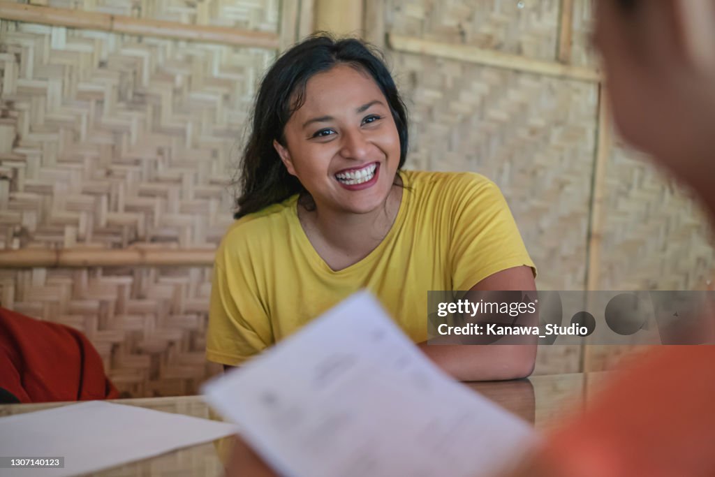 Malaysian Woman Having a Job Interview For a Non-Profit Environmental Organization