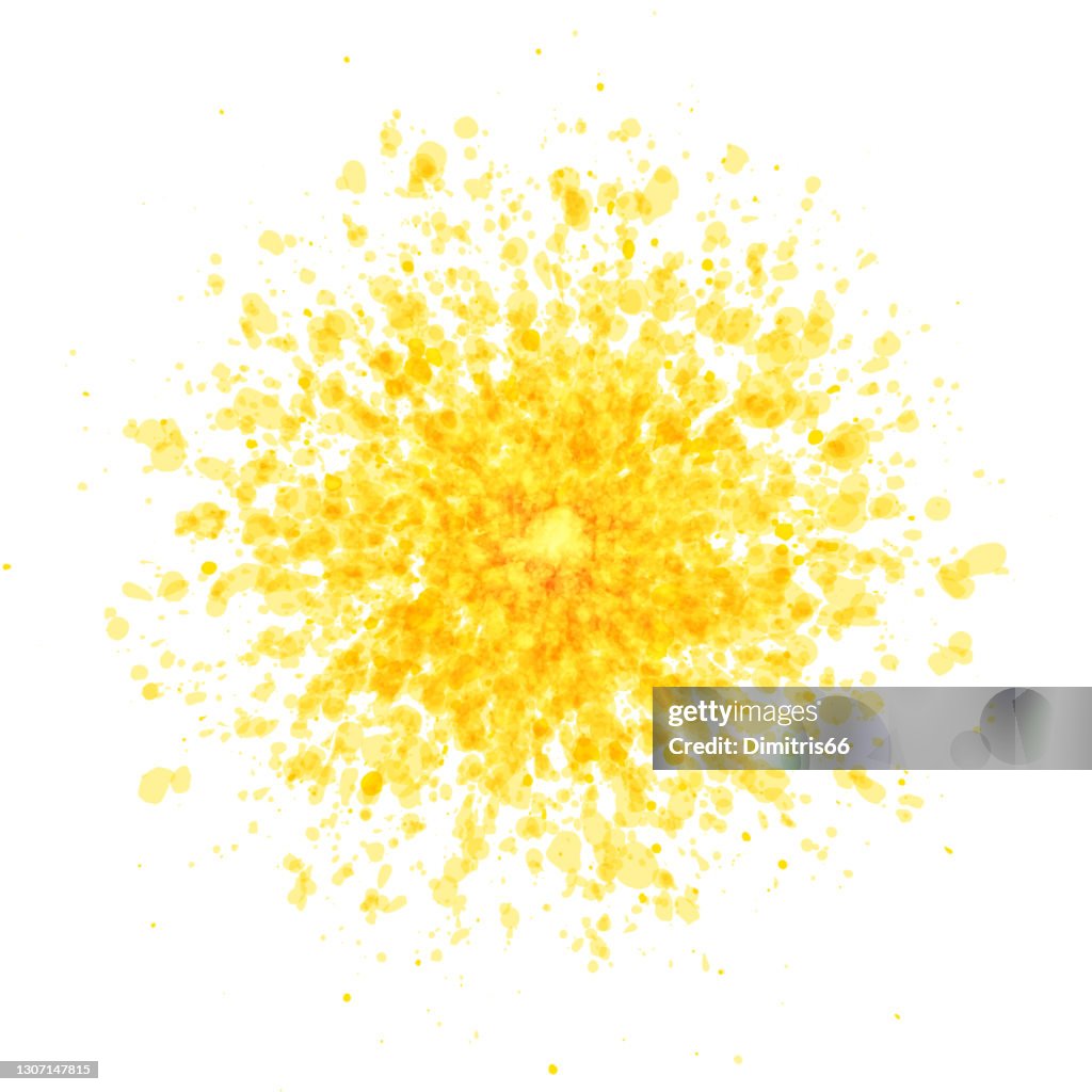 Splash Pattern Yellow Yellow Splash On White Background High-Res Vector Graphic - Getty Images