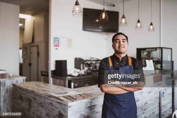 the portrait of man starting new business. - new zealand small business stock pictures, royalty-free photos & images