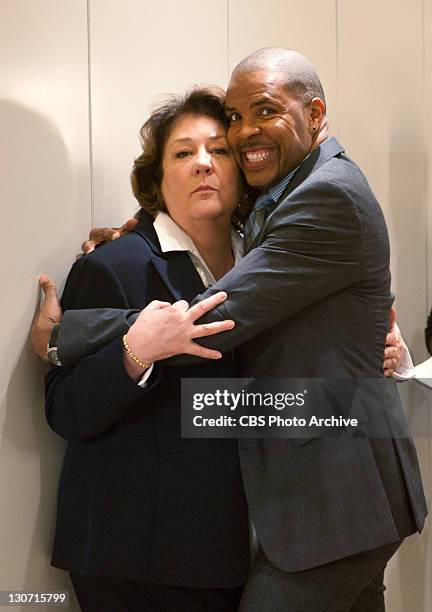 In Case of Loss of Control" -- Behind The Scenes: Margo Martindale and guest star Eriq La Salle joke around on the set of A GIFTED MAN, which airs...