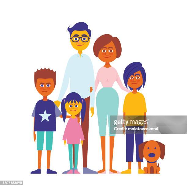 730 Cartoon Family Of 5 Photos and Premium High Res Pictures - Getty Images