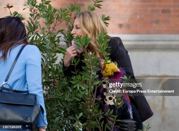 Cristina Tarrega is seen on March 12, 2021 in Madrid, Spain.