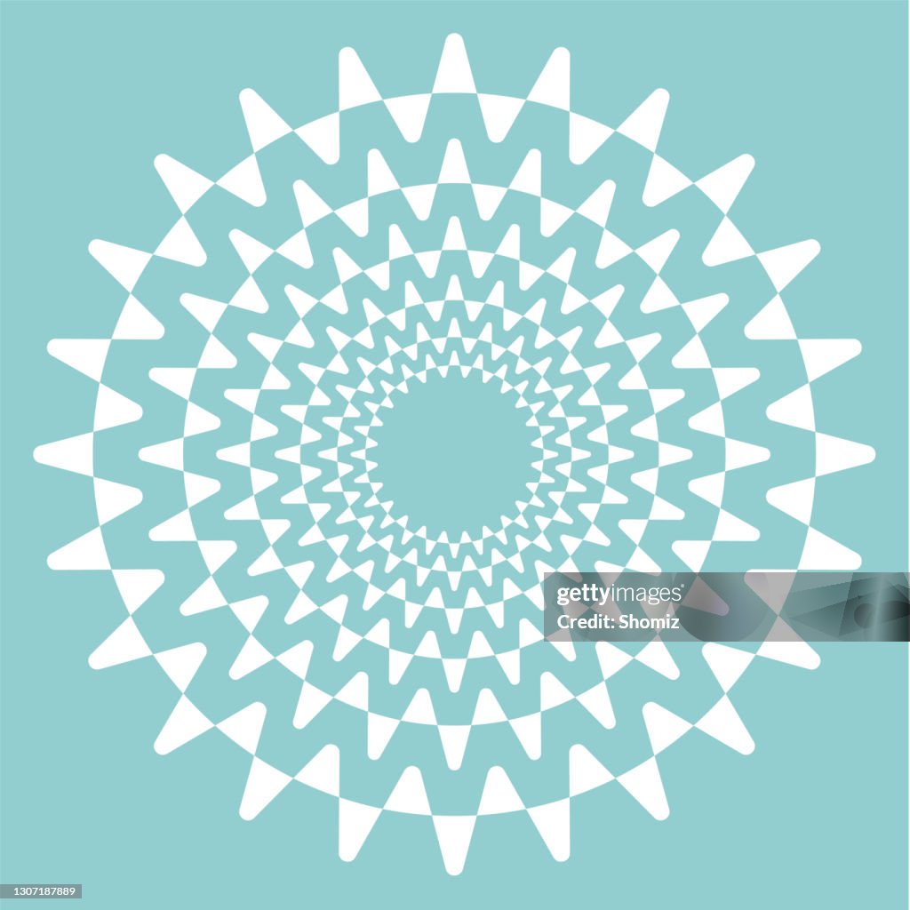 Abstract circular line pattern