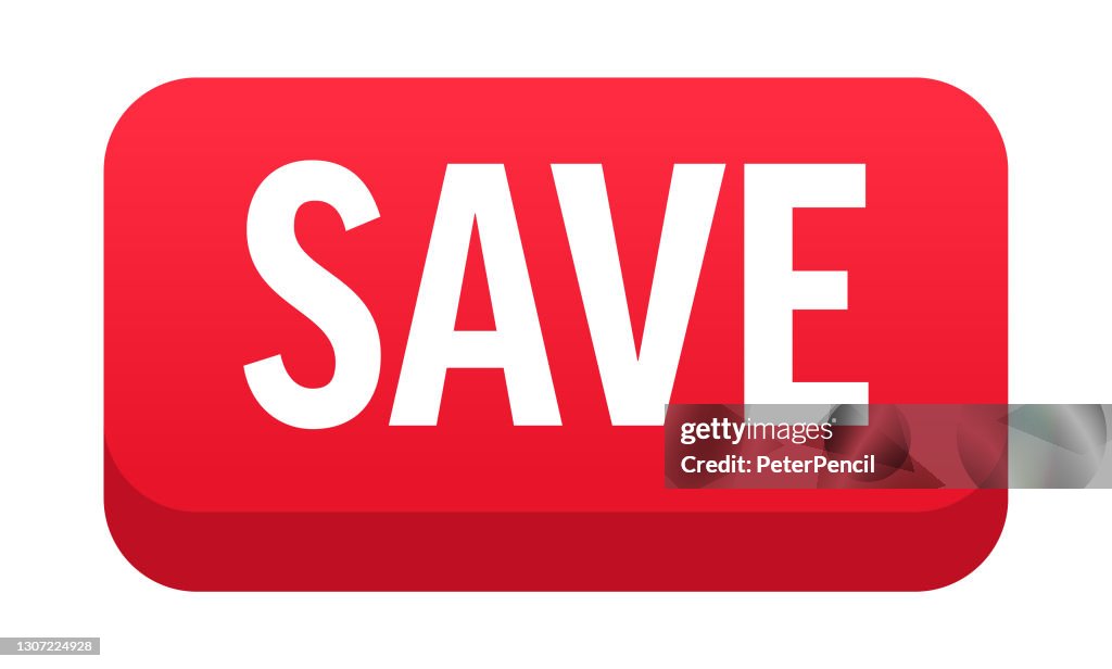 Save Button Banner Label Template Vector Stock Illustration High-Res ...