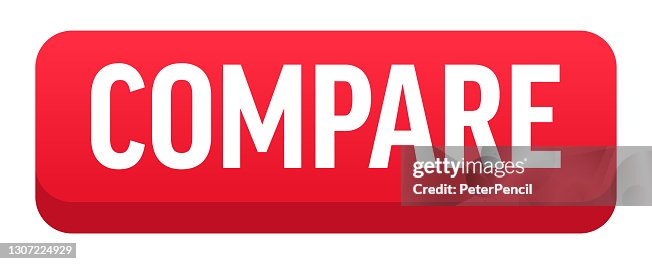 Compare Button Icon Compare Button Banner Label Template Vector Stock Illustration High-Res ...