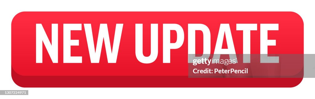 Update Available Button New Update Button Banner Label Template Vector Stock Illustration High ...
