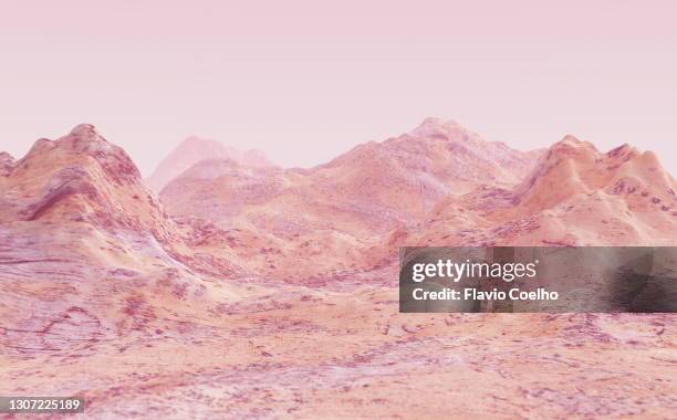 surreal rocky landscape background - surrealistisk bildbanksfoton och bilder