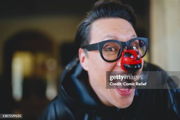 Gok Wan poses for a picture during the Red Nose Rave at the Royal Albert Hall on the February 25, 2021 in London, England. Comic Relief, Isolation...