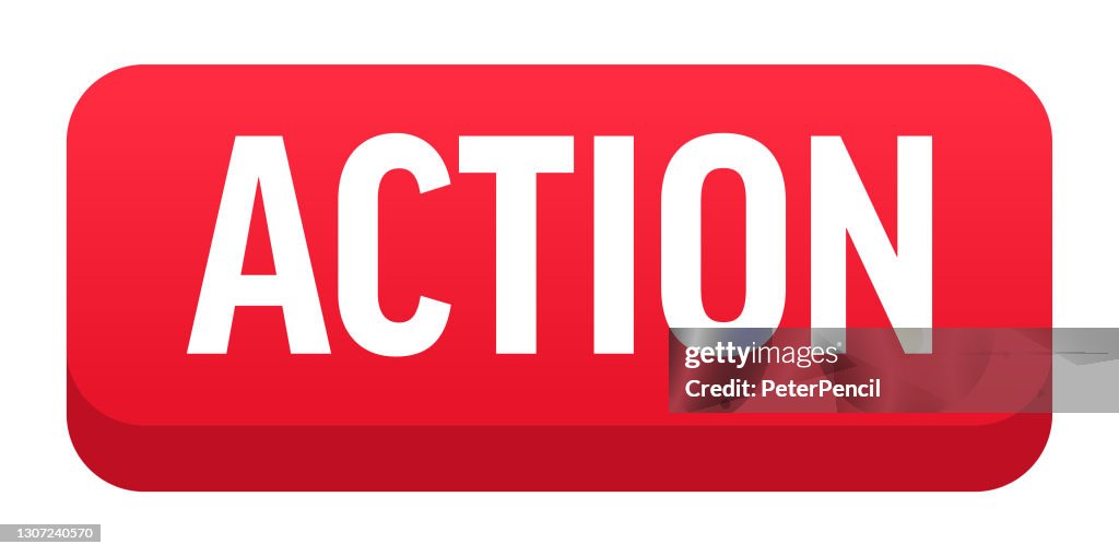 Action Button Label Action Button Banner Label Template Vector Stock Illustration High-Res ...