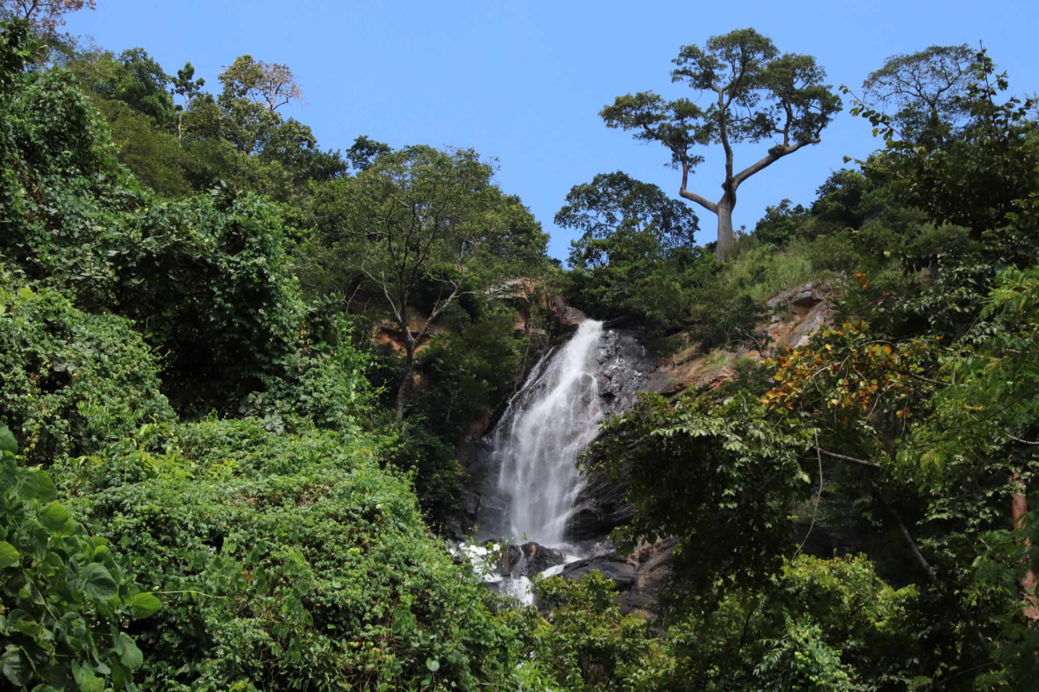 Vegetation and Scenery at Waterfall Cascade de Kpimé in Kpalimé, Togo, West Africa. Vegetation and Scenery at Waterfall Cascade de Kpimé in Kpalimé, Togo, West Africa.