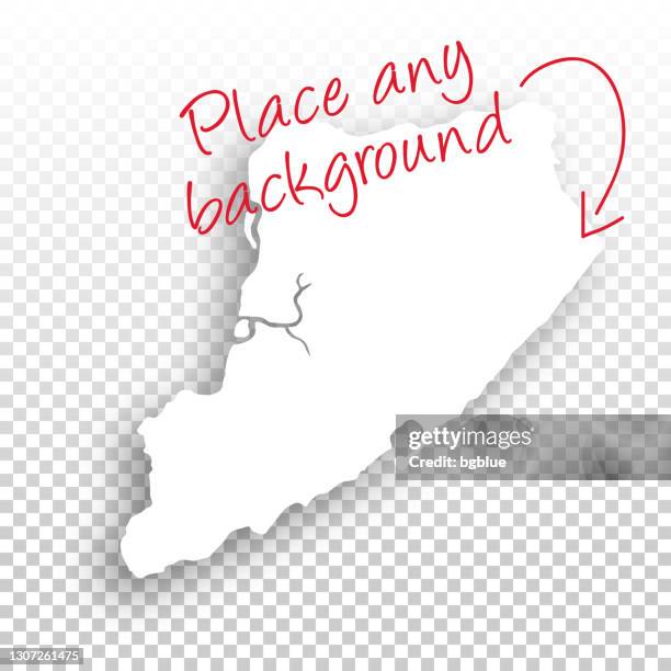 staten island map for design - blank background - staten island stock illustrations