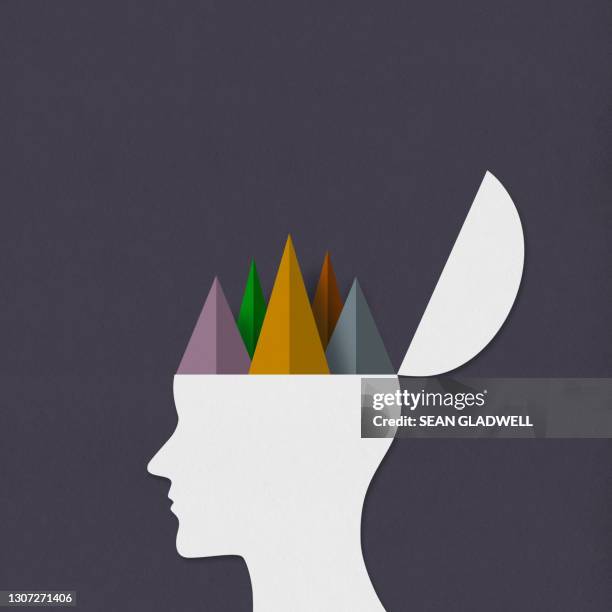 spikes head - headache illustration stock pictures, royalty-free photos & images