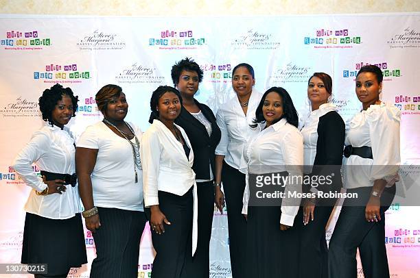 Fashion Super Store members attend The Steve & Marjorie Harvey Foundation’s 2nd annual Girls Who Rule The World Mentoring Weekend - Day 1 at...