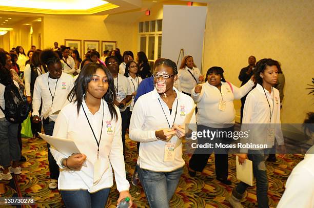 General view of The Steve & Marjorie Harvey Foundation’s 2nd annual Girls Who Rule The World Mentoring Weekend - Day 1 at Evergreen Marriott...