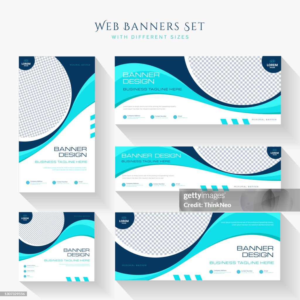 Abstract banner design web template