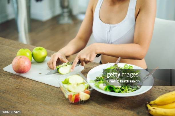 healthy lifestyle - garden salad stock pictures, royalty-free photos & images