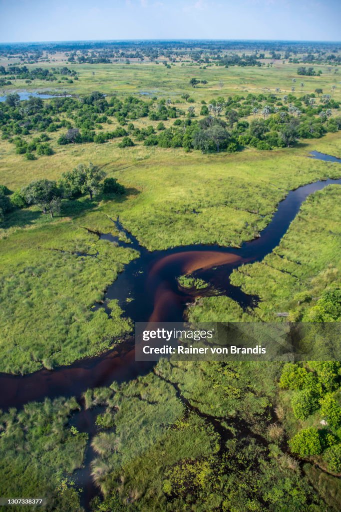 Okavango aus der Luft