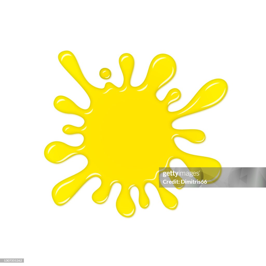 Blob splash. Slime isolated on white background.