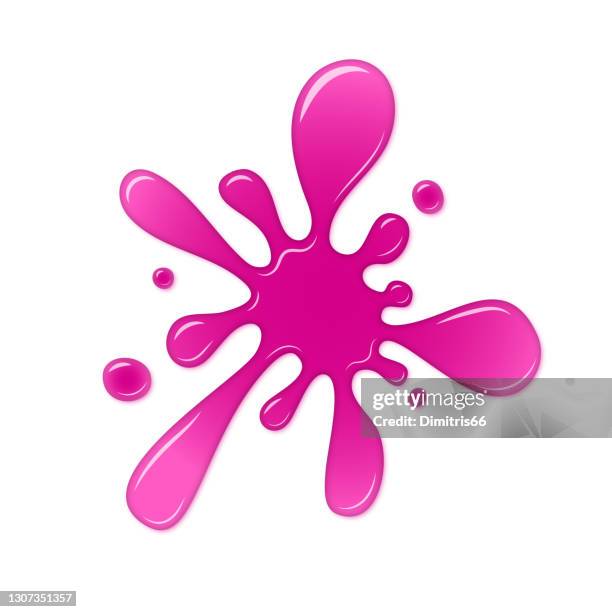 blob splash. slime isolated on white background. - juice splashing stock illustrations