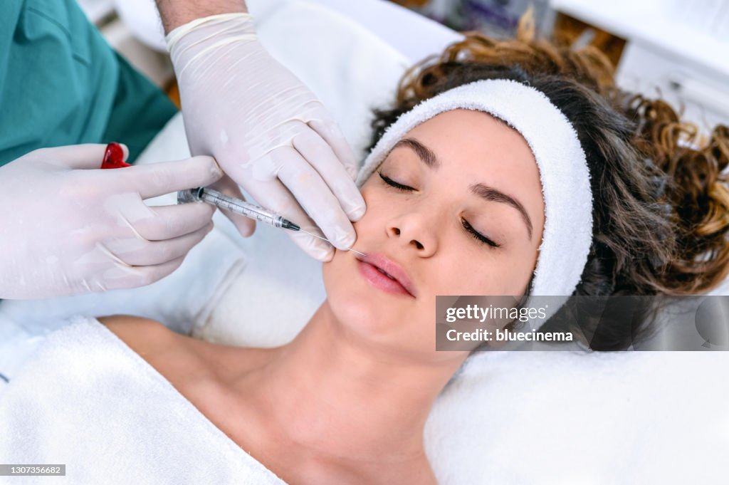 Beauty treatment with Botox
