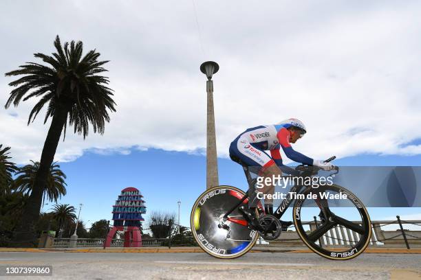 Julien Simon of France and Team Total Direct Energie during the 56th Tirreno-Adriatico 2021, Stage 7 a 10,1km Individual Time Trial stage from San...