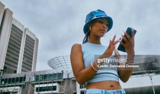 every city has a social media queen - crop top stock pictures, royalty-free photos & images