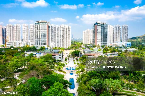 huisvesting van tin shui wai, hong kong - district yuen long stockfoto's en -beelden