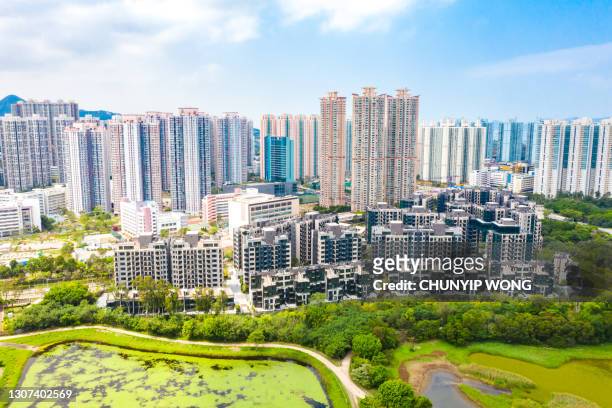 housing of tin shui wai, hong kong - new home pov stock pictures, royalty-free photos & images
